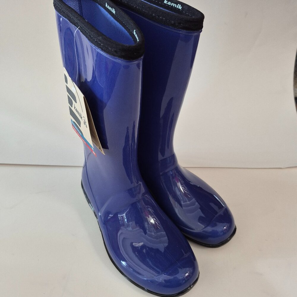 Kamik Heidi Royal Blue Waterproof NEW NWT Rain Boots size 6 women
